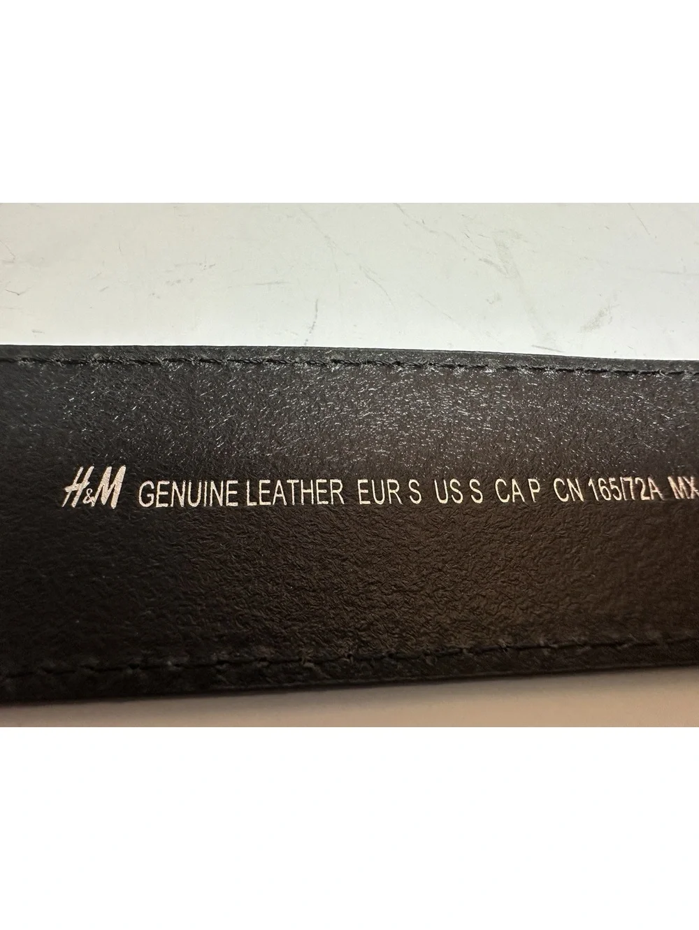 Brown Genuine Leather H&M Belt Horseshoe Buckle Size S - Picture 6 of 6